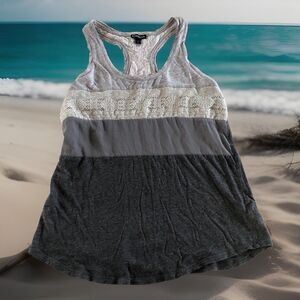 Express Women’s Sequin Racer Back Tank Top Tag Size Small